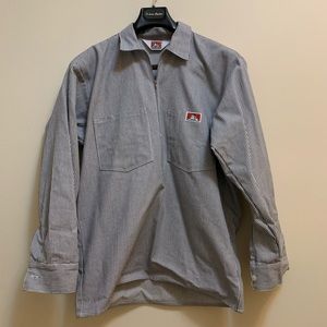 Ben Davis Pin Stripe halfzip shirt